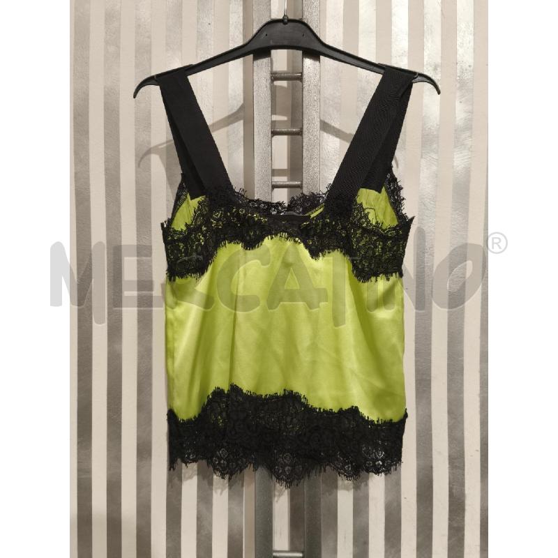 TOP PINKO GIALLO LIME PIZZO NERO | Mercatino dell'Usato Campobasso 4