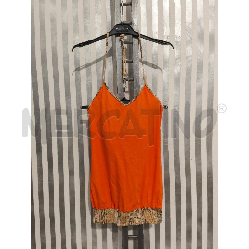 TOP PRIMA CLASSE ARANCIONE BORDI GEO | Mercatino dell'Usato Campobasso 1