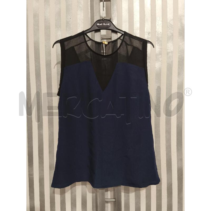 TOP SANDRO PARIS BLU SPALLE NERE | Mercatino dell'Usato Campobasso 1
