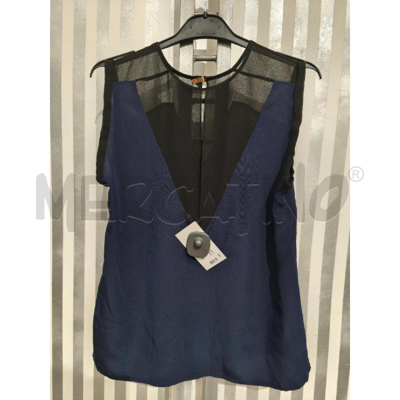 TOP SANDRO PARIS BLU SPALLE NERE | Mercatino dell'Usato Campobasso 5