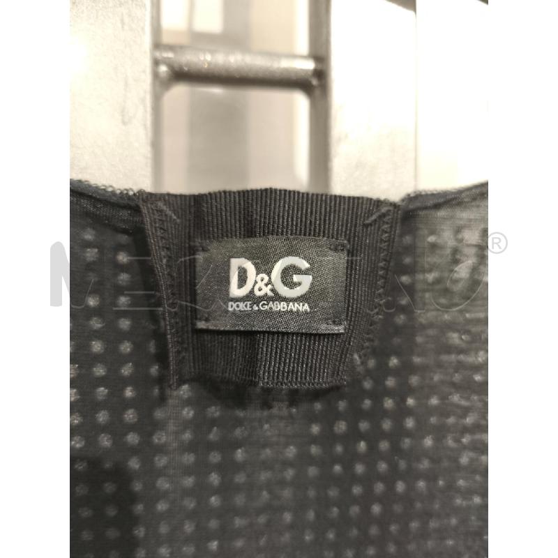 TOP SOTTOGIACCA DOLCE E GABBANA NERO STRASS | Mercatino dell'Usato Campobasso 2