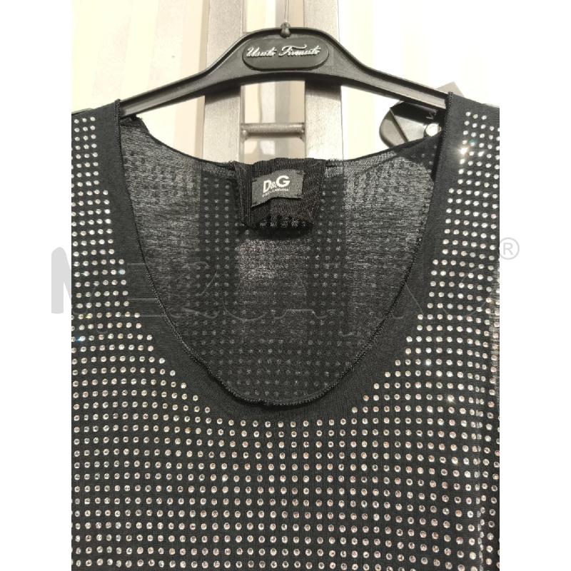 TOP SOTTOGIACCA DOLCE E GABBANA NERO STRASS | Mercatino dell'Usato Campobasso 3