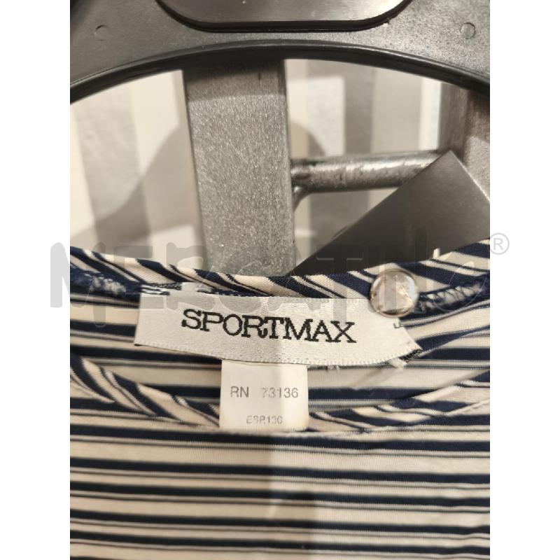 TOP SPORTMAX RIGHE PANNA BLU | Mercatino dell'Usato Campobasso 2