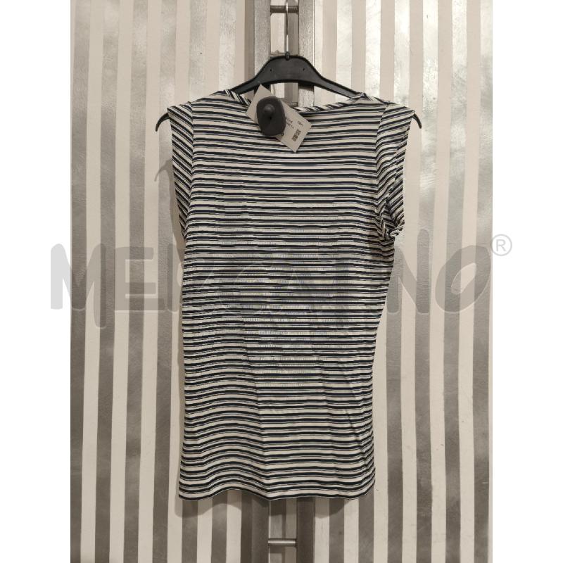 TOP SPORTMAX RIGHE PANNA BLU | Mercatino dell'Usato Campobasso 5