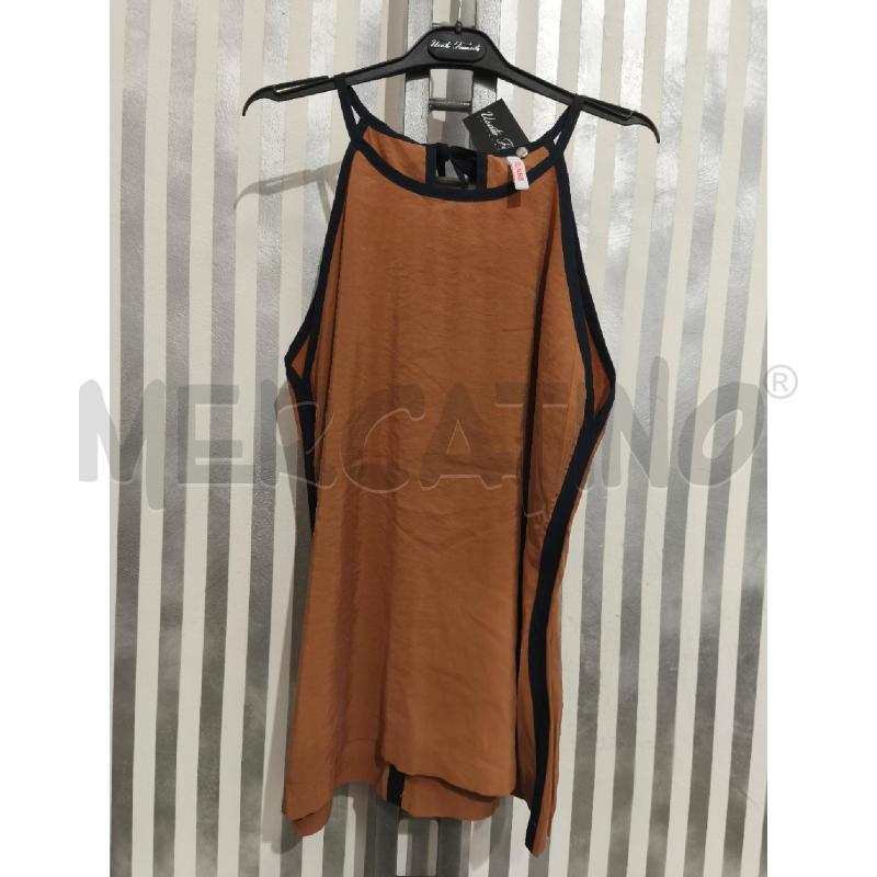 TOP SUN68 BEIGE BORDI BLU SCURO | Mercatino dell'Usato Campobasso 1