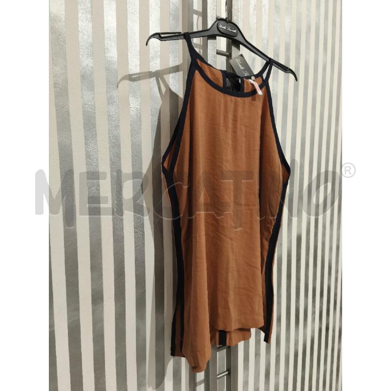 TOP SUN68 BEIGE BORDI BLU SCURO | Mercatino dell'Usato Campobasso 3