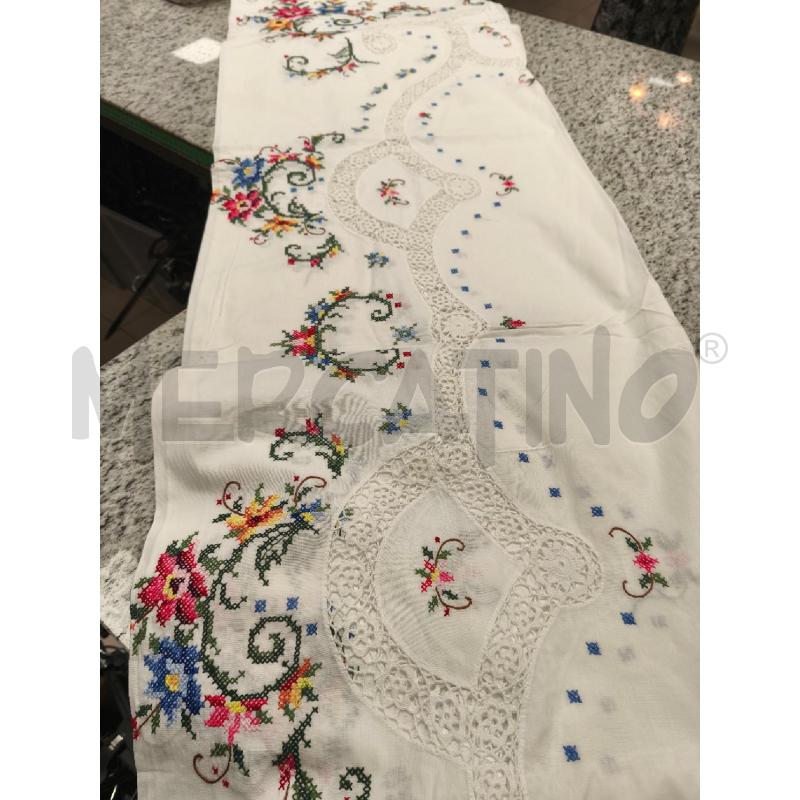 TOVAGLIA + 12TOV. BIANCA CON PUNTOCROCE COLORATO | Mercatino dell'Usato Campobasso 5