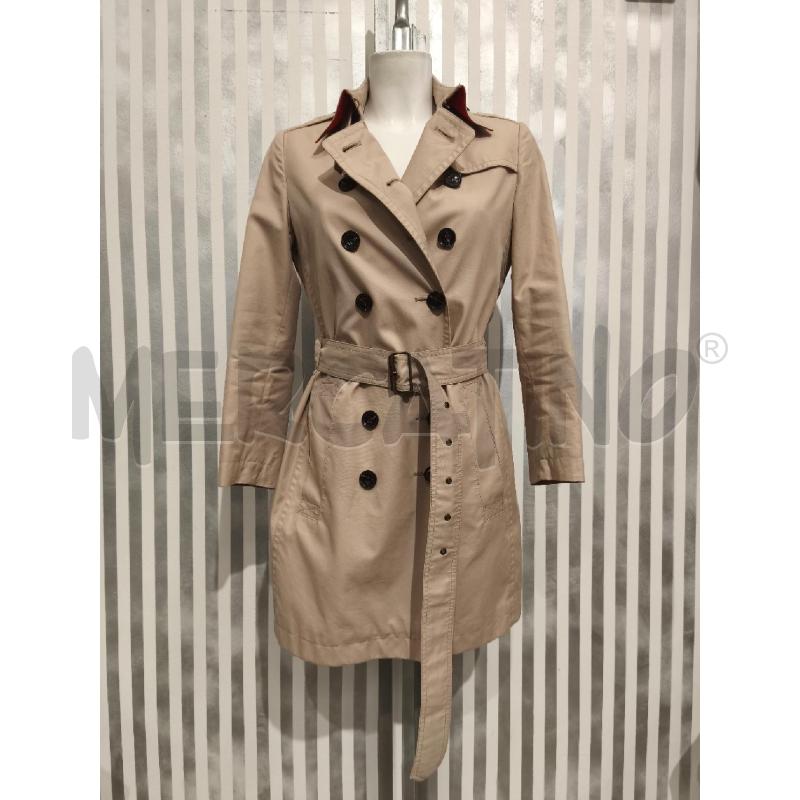 TRENCH DONNA BURBERRY BRIT BEIGE INTERNO ROSSONERO | Mercatino dell'Usato Campobasso 1
