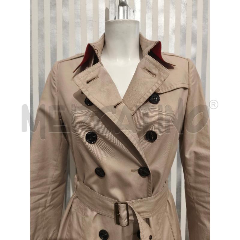 TRENCH DONNA BURBERRY BRIT BEIGE INTERNO ROSSONERO | Mercatino dell'Usato Campobasso 2