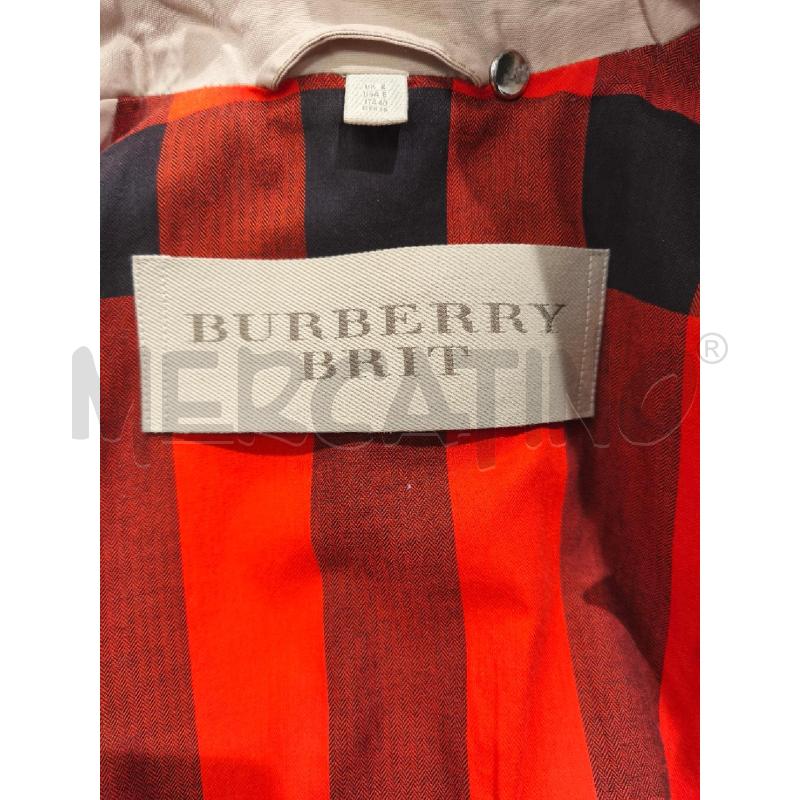 TRENCH DONNA BURBERRY BRIT BEIGE INTERNO ROSSONERO | Mercatino dell'Usato Campobasso 5