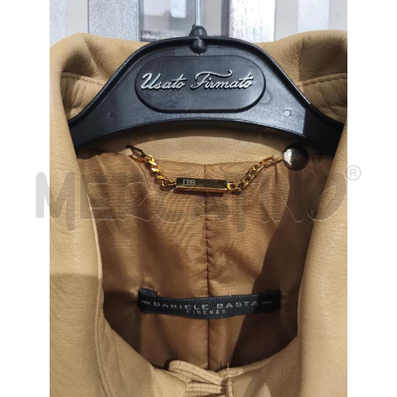 TRENCH DONNA DANIELE BASTA IN PELLE BEIGE | Mercatino dell'Usato Campobasso 2