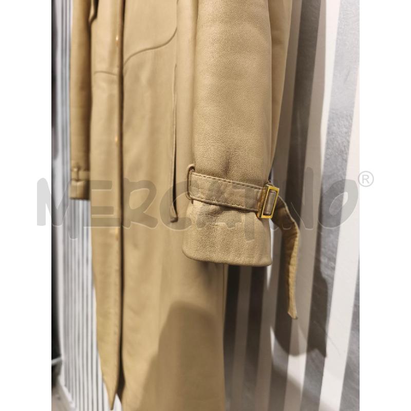 TRENCH DONNA DANIELE BASTA IN PELLE BEIGE | Mercatino dell'Usato Campobasso 3