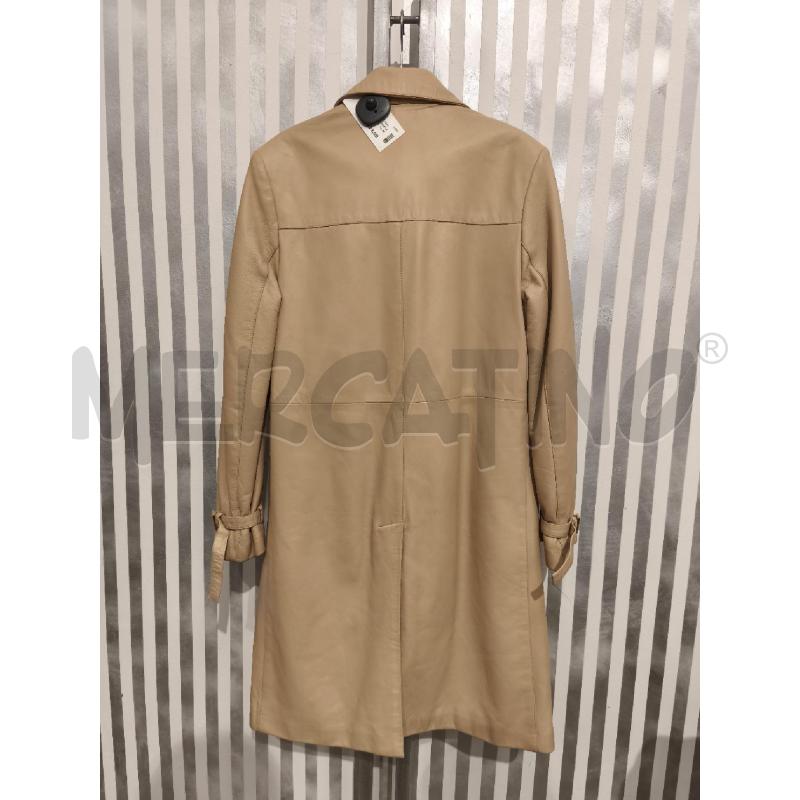 TRENCH DONNA DANIELE BASTA IN PELLE BEIGE | Mercatino dell'Usato Campobasso 4
