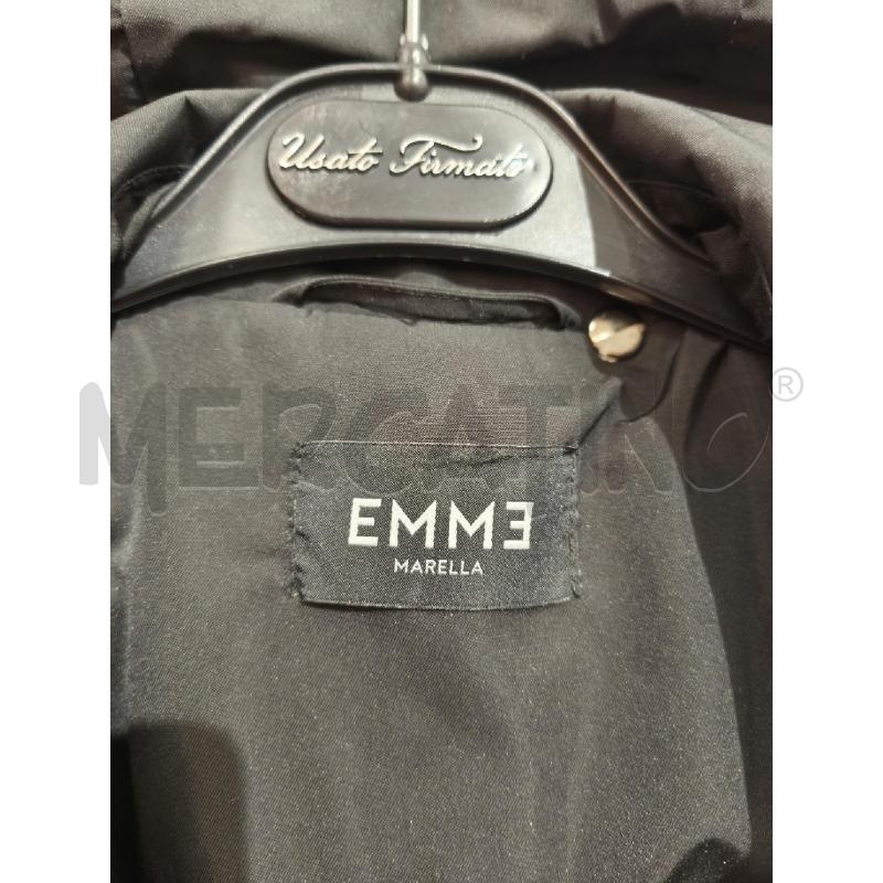 TRENCH DONNA EMME MARELLA NERO CINTURA E CAPPUCCIO | Mercatino dell'Usato Campobasso 2