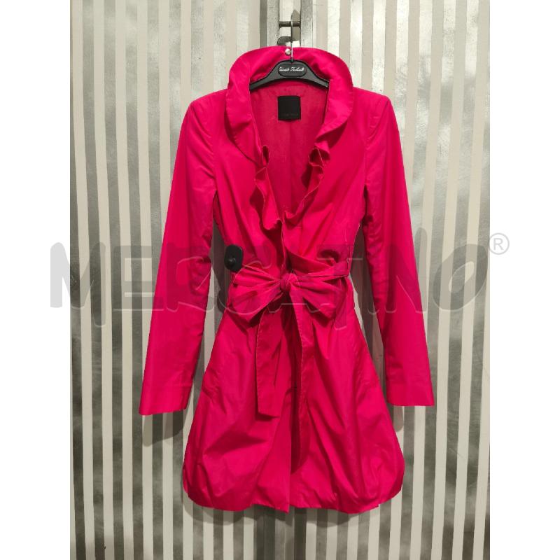 TRENCH DONNA PINKO FUXIA COLLO ARRICCIATO | Mercatino dell'Usato Campobasso 1