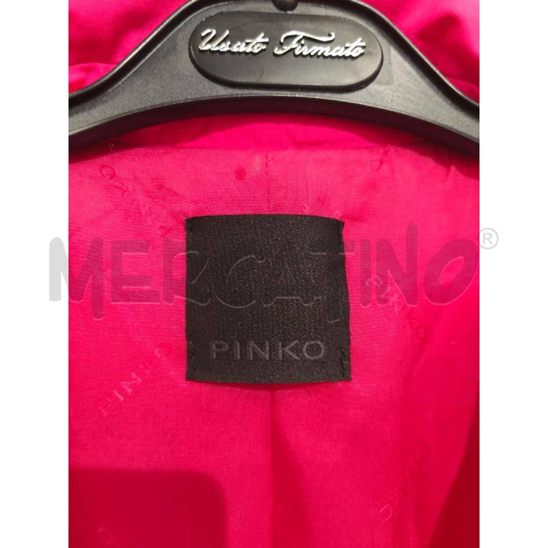TRENCH DONNA PINKO FUXIA COLLO ARRICCIATO | Mercatino dell'Usato Campobasso 2