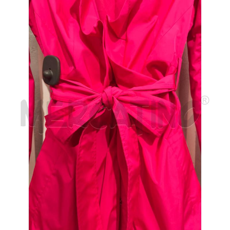 TRENCH DONNA PINKO FUXIA COLLO ARRICCIATO | Mercatino dell'Usato Campobasso 3