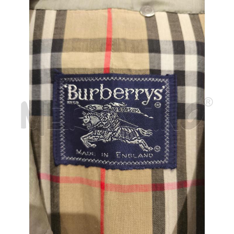 TRENCH UOMO BURBERRYS GRIGIO OLIVA INTERNO CHECK | Mercatino dell'Usato Campobasso 2