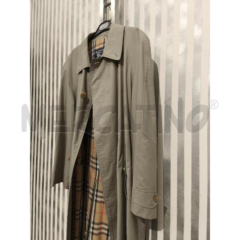 TRENCH UOMO BURBERRYS GRIGIO OLIVA INTERNO CHECK | Mercatino dell'Usato Campobasso 4