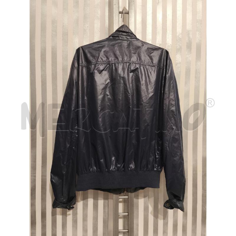 TRENCH UOMO FERRÈ MILANO BLU LUCIDO BOTTONI LEONE | Mercatino dell'Usato Campobasso 4