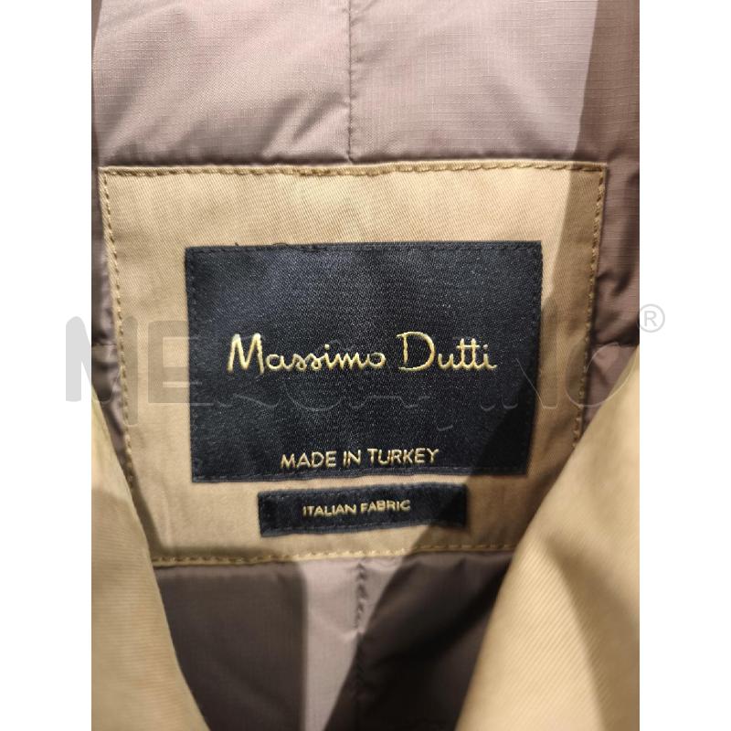 TRENCH UOMO MASSIMO DUTTI BEIGE DOPPIOPETTO IMBOTTITO CON CINTURA | Mercatino dell'Usato Campobasso 2