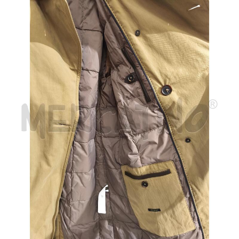 TRENCH UOMO MASSIMO DUTTI BEIGE DOPPIOPETTO IMBOTTITO CON CINTURA | Mercatino dell'Usato Campobasso 5