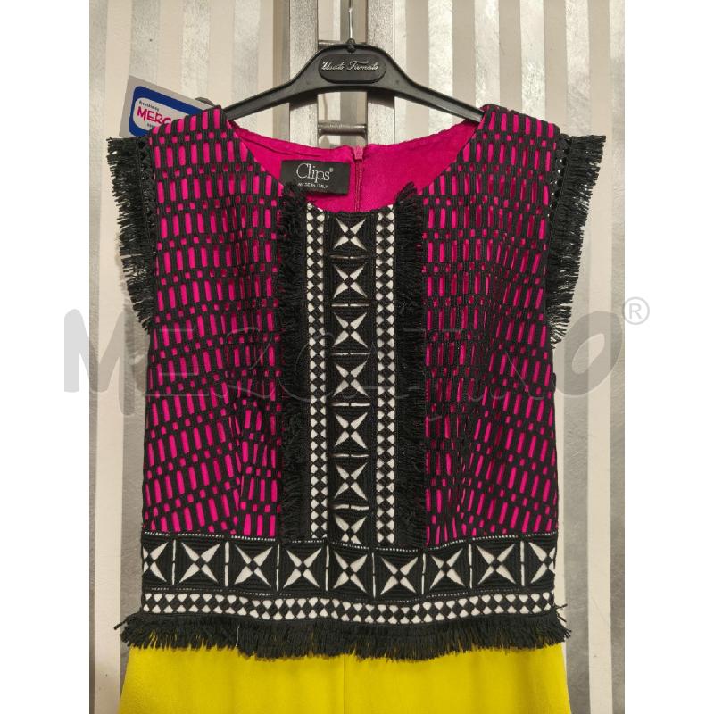 TUTA DONNA CLIPS FUXIA GIALLA NERA | Mercatino dell'Usato Campobasso 3