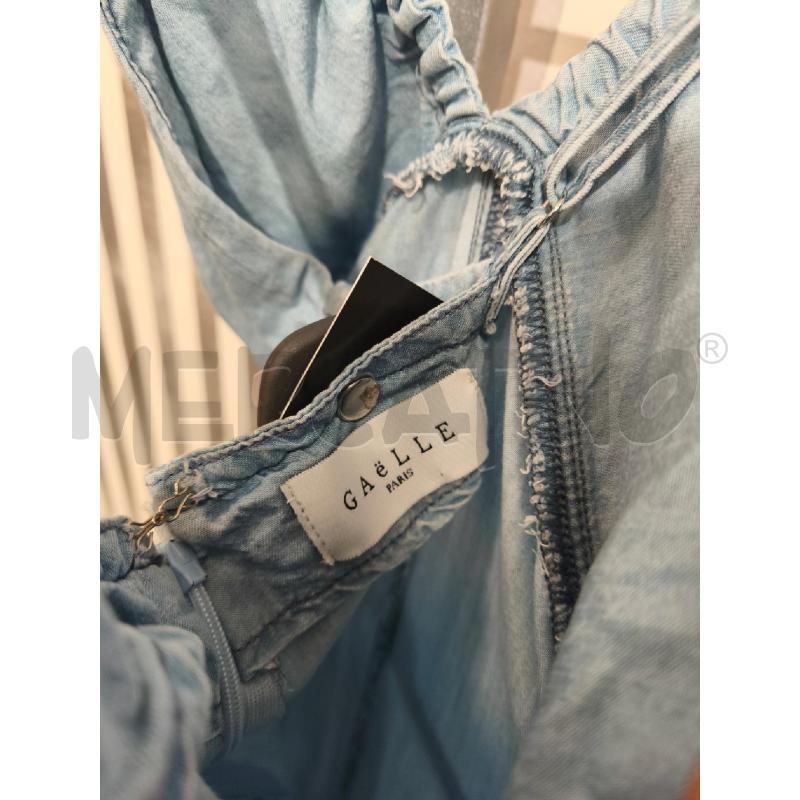 TUTA DONNA GAELLE IN JEANS BRETELLINE CHIARA | Mercatino dell'Usato Campobasso 5