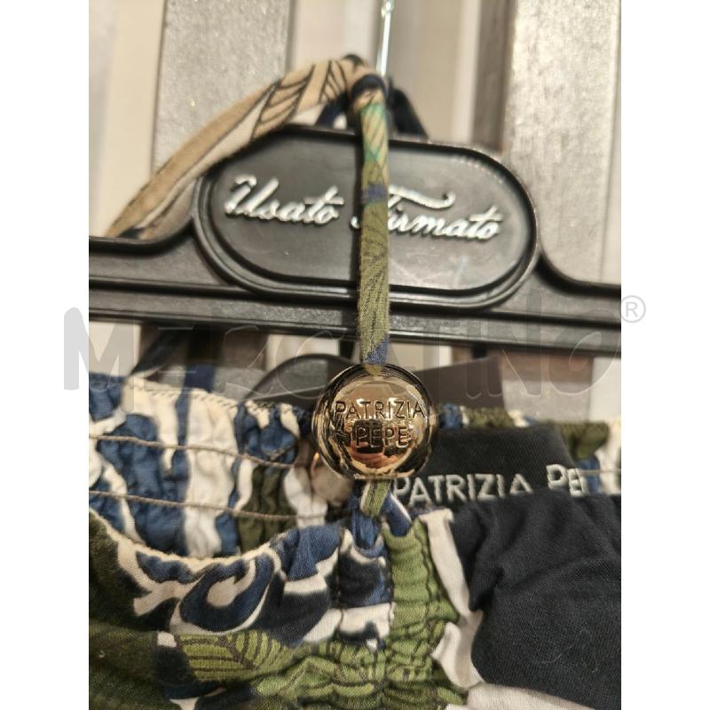 TUTA DONNA PATRIZIA PEPE BIANCA FIORI BLU OLIVA | Mercatino dell'Usato Campobasso 2
