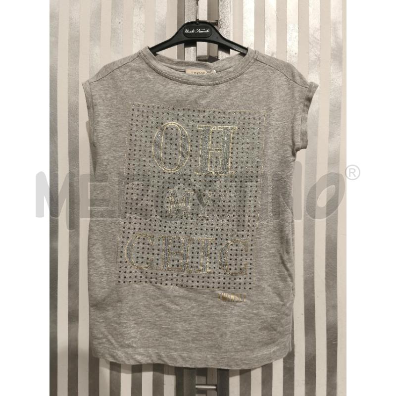 T SHIRT BAMBINA TWINSET GRIGIA OH MY CHIC | Mercatino dell'Usato Campobasso 1