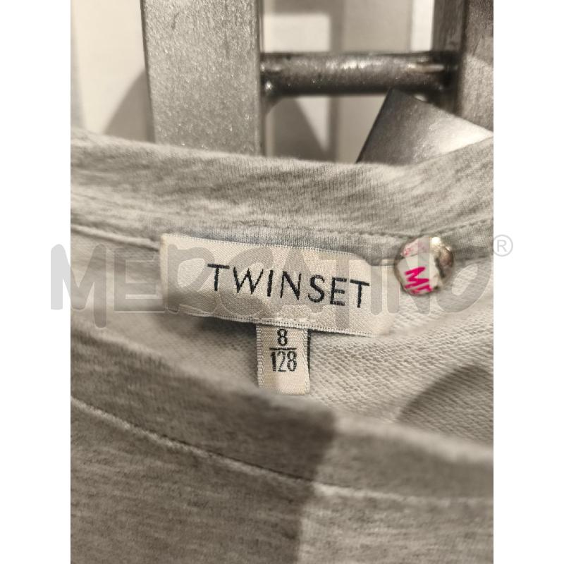 T SHIRT BAMBINA TWINSET GRIGIA OH MY CHIC | Mercatino dell'Usato Campobasso 2