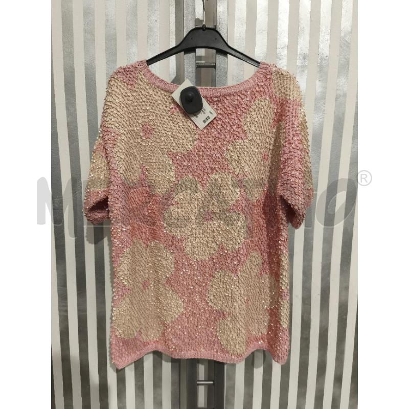 T SHIRT DONNA ADRIENNE VITTADINI GIALLA ROSA PAILLETTES | Mercatino dell'Usato Campobasso 5