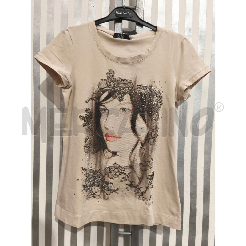 T SHIRT DONNA ANLU' VOLTO STRASS | Mercatino dell'Usato Campobasso 1