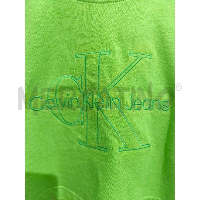 T SHIRT DONNA CALVIN KLEIN VERDE CORTA | Mercatino dell'Usato Campobasso 3