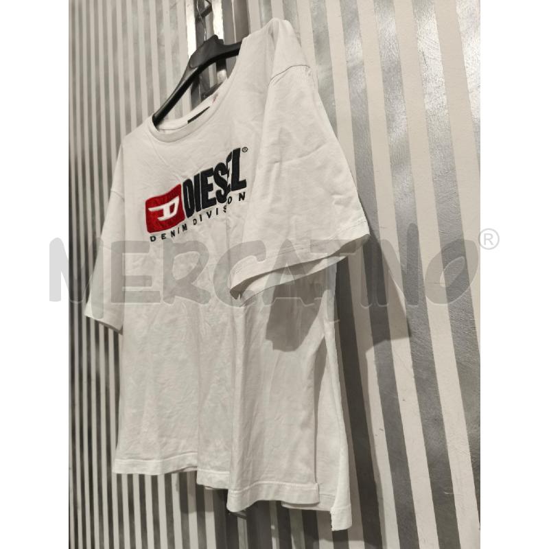 T SHIRT DONNA DISEL BIANCA SCRITTA | Mercatino dell'Usato Campobasso 4
