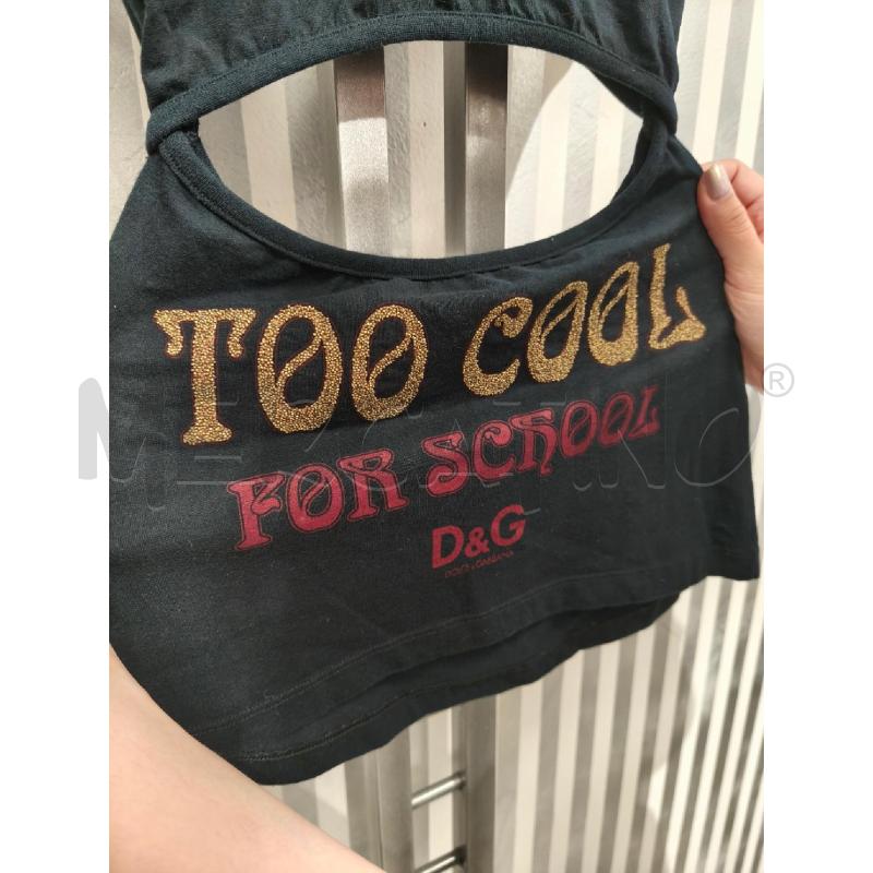 T SHIRT DONNA DOLCE E GABBANA NERA RETRO SCRITTE | Mercatino dell'Usato Campobasso 2