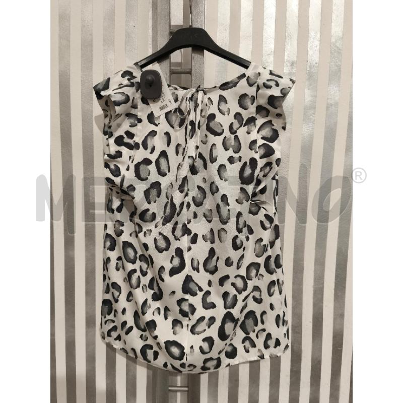 T SHIRT DONNA EMME MARELLA BIANCO LEOPARDATO GRIGIONERO | Mercatino dell'Usato Campobasso 5