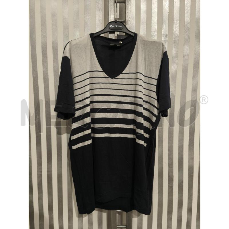T SHIRT DONNA EMPORIO ARMANI BLU SCURO RIGHE BIANCHE | Mercatino dell'Usato Campobasso 1