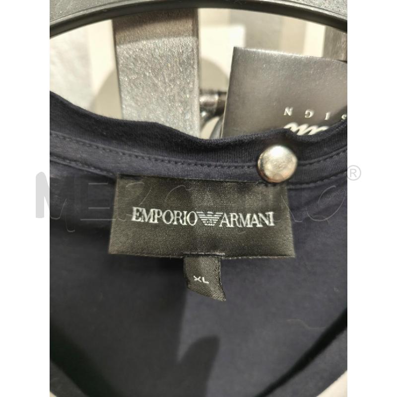 T SHIRT DONNA EMPORIO ARMANI BLU SCURO RIGHE BIANCHE | Mercatino dell'Usato Campobasso 2