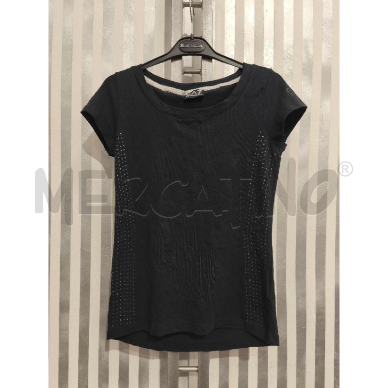 T SHIRT DONNA EMPORIO ARMANI BLU SCURO STRASS | Mercatino dell'Usato Campobasso 1