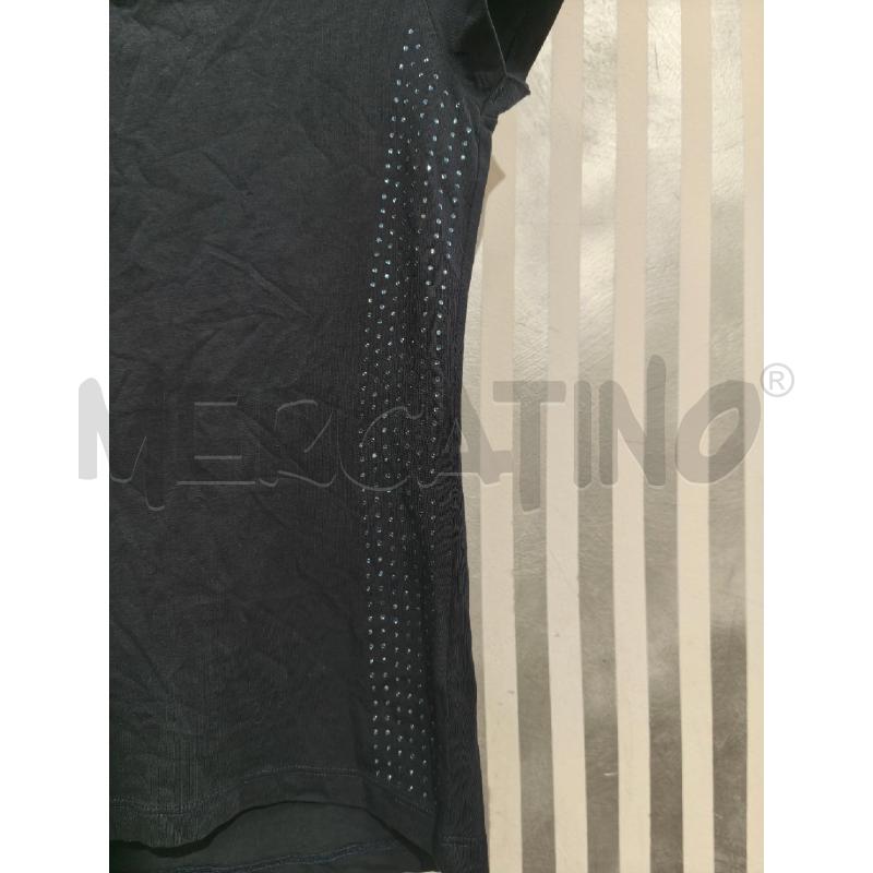 T SHIRT DONNA EMPORIO ARMANI BLU SCURO STRASS | Mercatino dell'Usato Campobasso 4