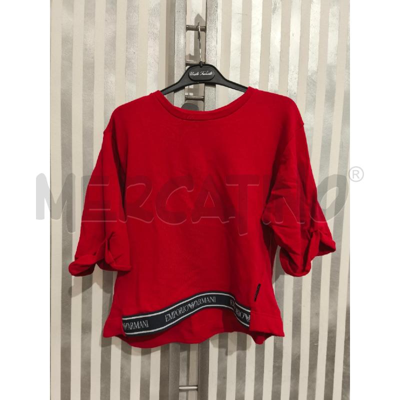 T SHIRT DONNA EMPORIO ARMANI ROSSA FASCIA IN VITA BLU | Mercatino dell'Usato Campobasso 1
