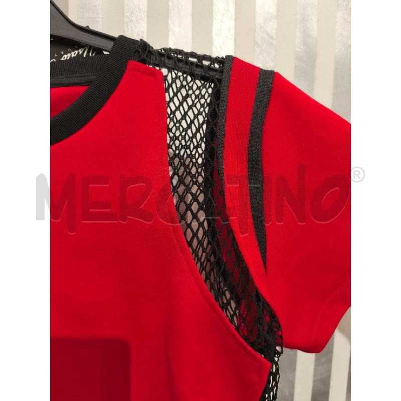 T SHIRT DONNA GAELLE ROSSA RETINA NERA | Mercatino dell'Usato Campobasso 4