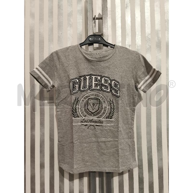 T SHIRT DONNA GUESS GRIGIA UNIVERSITY | Mercatino dell'Usato Campobasso 1