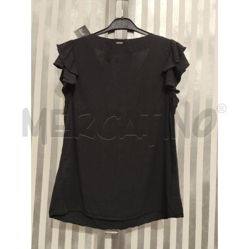 T SHIRT DONNA GUESS NERA SCOLLO ANELLINI | Mercatino dell'Usato Campobasso 5