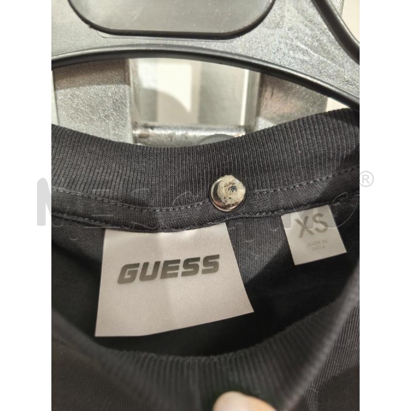 T SHIRT DONNA GUESS NERA SCRITTA NERA IN PIZZO | Mercatino dell'Usato Campobasso 2
