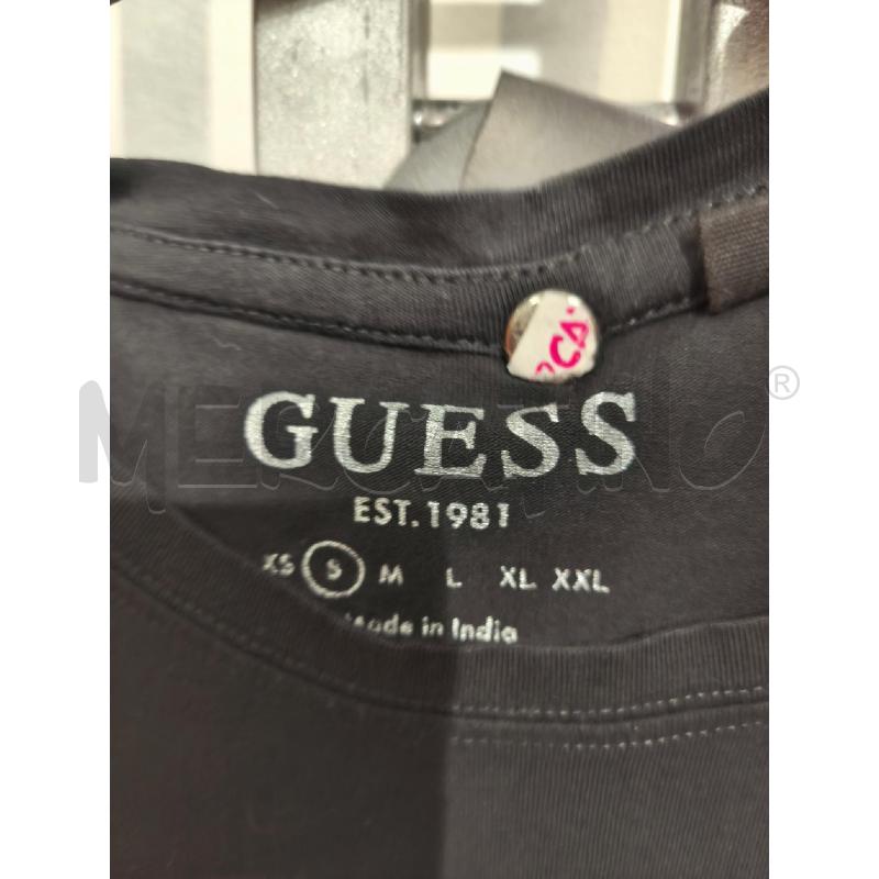 T SHIRT DONNA GUESS NERA STRASS E ROSA | Mercatino dell'Usato Campobasso 2
