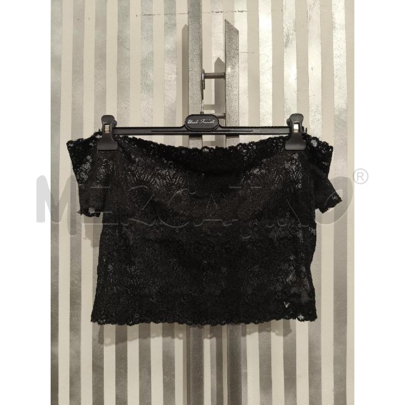 T SHIRT DONNA GUESS PIZZO NERO | Mercatino dell'Usato Campobasso 1