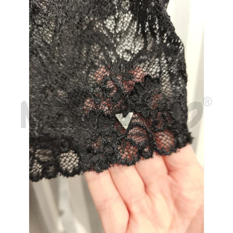 T SHIRT DONNA GUESS PIZZO NERO | Mercatino dell'Usato Campobasso 4