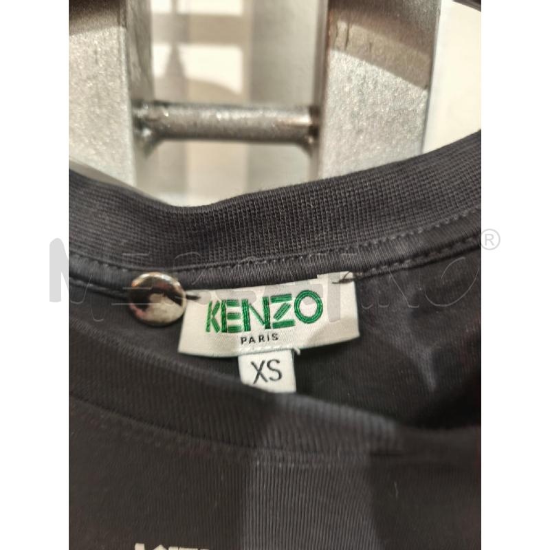T SHIRT DONNA KENZO NERA CON LOGHI E DISEGNI | Mercatino dell'Usato Campobasso 2